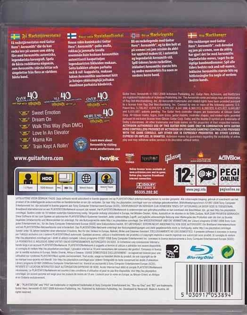 Guitar Hero Aerosmith - PS3 (B Grade) (Genbrug)
